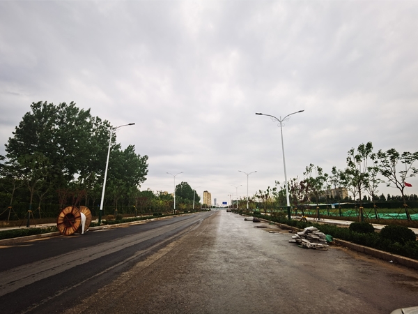 高桿燈安裝現場 (3)