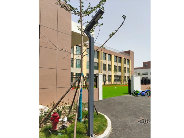 小區(qū)內(nèi)部道路燈安裝效果